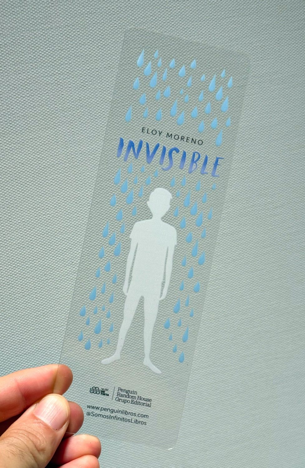Marcapáginas transparente Invisible